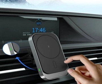 Магнитный автомобильный держатель Tech-Protect CW19 MagSafe с индуктивным зарядным устройством