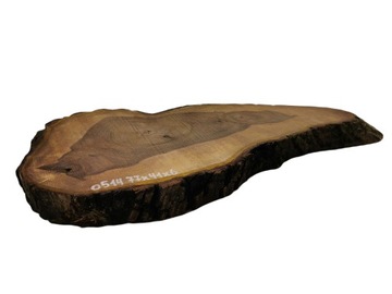 Срез древесины грецкого ореха 77x41x6 см, большой выбор смолы