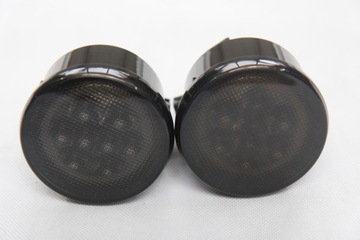 СВЕТОДИОДНЫЕ ПОВОРОТНИКИ В РЕШЕТКЕ Дымчато-черный JEEP WRANGLER JK 07-18 Комплект