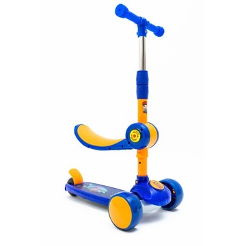 ТРЕХКОЛЕСНЫЙ БАЛАНСИРОВОЧНЫЙ САМОКАТ С СИДЕНЬЕМ, СВЕТЯЩИМСЯ КОЛЕСАМИ