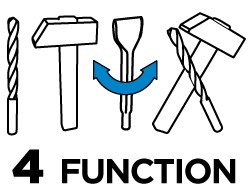 УДАРНАЯ ДРЕЛЬ С ГРАФИТОМ ПЕРЕДОВАЯ ДРЕЛЬ SDS+ 800W 58G529 АКСЕССУАРЫ 3.2J