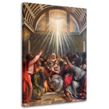 OBRAZ NA PŁÓTNIE Zesłanie Ducha Świętego 80x120