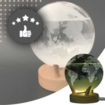 Глобус метеостанции, лампа химического барометра Фицроя, 7 цветов, светодиодный подарок