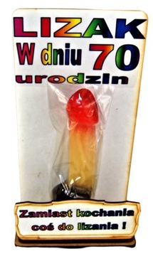 Śmieszny Prezent LIZAK na 70 Urodziny dla Kobiety
