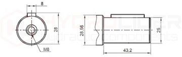 SILNIK HYDRAULICZNY BMR 315 O2W25 HYDROLIDER