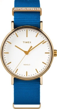 Zegarek damski złoty na pasku Timex