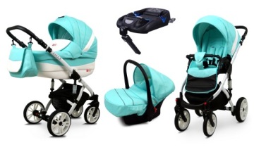 Візок дитячий 4 в 1 BabyLux Lilly прогулянкова коляска люлька крісло база ISOFIX