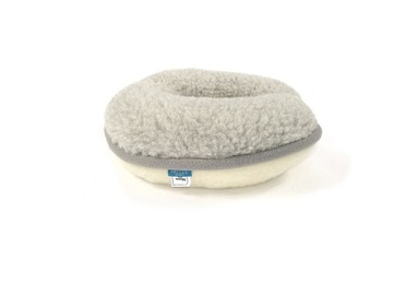ПОДУШКА CROSSHOE — СЕРАЯ МЕРИНОСОВАЯ ШЕРСТЬ