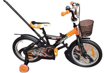 Rower Rock Kids - Speed - 16 - pomarańczowo-czarny