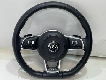 KIEROWNICA + AIRBAG VW PASSAT B8 SKÓRA , MULTI , WIĄZKA , KOMPLET R - LINE