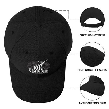 Skandynawskie czapki sportowe Viking Drakkar z daszkiem, regulowane