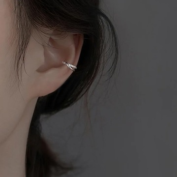 1Pcs Zircon Star Flower Clip Earrings for Women Girl Fashion Simple Crystal
