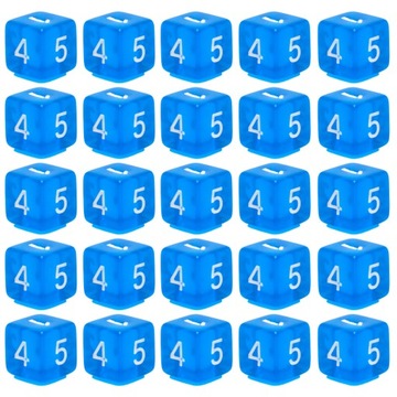 ZESTAW 25 KOSTEK K6 RPG KOŚĆ SZEŚCIOŚCIENNA KRYSZTAŁ MANY 1,6 CM