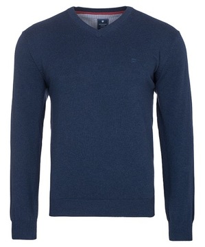 Sweter męski Redmond Casual dekolt w serek 600/107