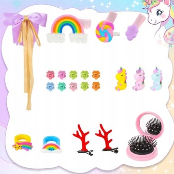 АДВЕНТ-КАЛЕНДАРЬ С ИГРУШКОЙ ДЛЯ ДЕВОЧКИ-УКРАШЕНИЯ ДЛЯ ВОЛОС