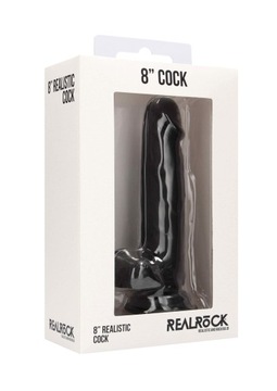 REALISTIC COCK - 8” - WITH REALISTYCZNY WIBRATOR