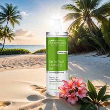 BIEENDA АКНЕ БЕСПЛАТНЫЙ ОЧИЩАЮЩИЙ ГЕЛЬ ДЛЯ ЛИЦА НИАЦИНАМИД 500Г