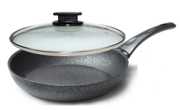 Patelnia z pokrywką Zestaw INDUKCJA Diament 32 cm