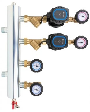 AFRISO 9090020 Zestaw mieszający ze sprzęgłem hydraulicznym BPS 900 AP, dwa