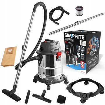 ГРАФИТОВЫЙ ПЫЛЕСОС МАСТЕРСКАЯ 18В ВЛАЖНАЯ/СУХАЯ 20Л