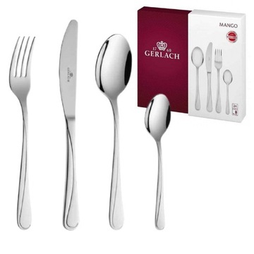 ГЕРЛАХ.НАБОР СТОЛОВЫХ ПРИБОРОВ МАНГО 24 шт. НК04Г-24П