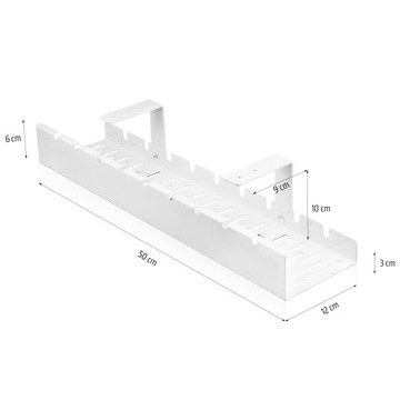 ОРГАНАЙЗЕР КАБЕЛЕЙ КАБЕЛИ ПОД СТОЛОМ КОРЗИНА ПОЛКА КАБЕЛЬНАЯ НАПРАВЛЯЮЩАЯ