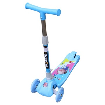 БАЛАНСИРУЮЩИЙ СКУТЕР ДЛЯ ДЕТЕЙ СВЕТОДИОДНЫЕ КОЛЕСА ТРЁХКОЛЕСНЫЙ СКЛАДНОЙ РАЙДЕР