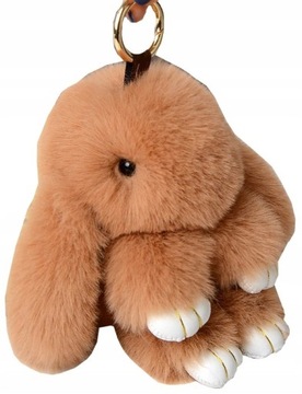 Brelok do torebki Królik torby zawieszka pompon
