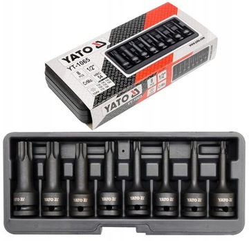YATO YT-1065 ZESTAW KLUCZY UDROWYCH TRZPIENIOWYCH NASADEK TORX 1/2