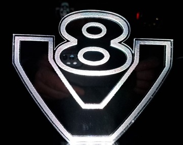 Зеркало SCANIA V8 RGB со светодиодной подсветкой в ​​кабине