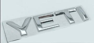 Хромированная надпись на эмблеме SKODA YETI CHROME OEM QUALITY*