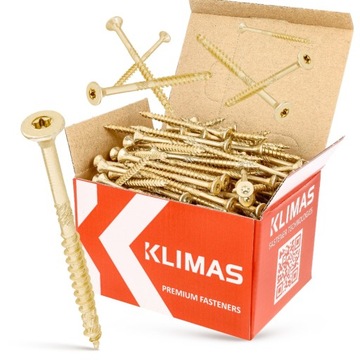 Столярные конические шурупы по дереву 6x80 Шурупы для досок Torx KLIMAS