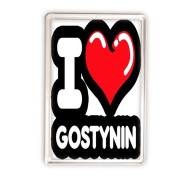 magnes akrylowy kocham Gostynin