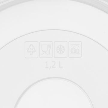 МИСКА КУХОННАЯ ПЛАСТИКОВАЯ ДЛЯ ЕДЫ С КРЫШКОЙ 1,2 Л 16 СМ С СЕРАЯ