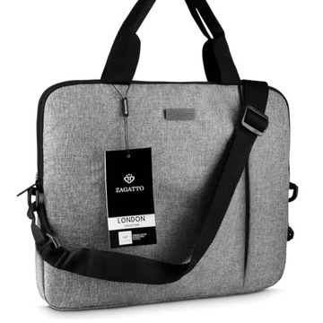 Torba na laptopa 15,6 etui teczka na ramie pojemna torba miejska ZAGATTO