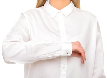 LEE koszula REGULAR white PLAIN SHIRT _ L 40