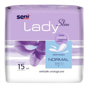 Seni Lady Slim Normal wkładki urologiczne 15 szt.