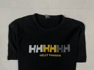 Helly Hansen koszulka czarna męska logo unikat XXL