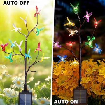 2x LAMPA SOLARNA LED OGRODOWA KOLIBER girlanda lampki solarne ogród lampka