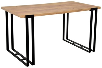 Industrialny stół 80x140 cm BLAT DĄB CRAFT