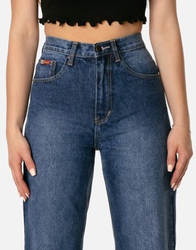 Szwedy Szerokie Spodnie Damskie Flare Jeans J89 34