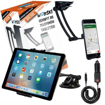UCHWYT DO SAMOCHODU NA TELEFON TABLET SZYBĘ KOKPIT Z MOCNĄ PRZYSSAWKĄ