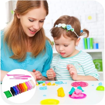 12 ШТ. ВОЛШЕБНАЯ ПОЛИМЕРНАЯ ГЛИНА PLAYSTINE SENSO FOAM CLAY ПЕНА ДЛЯ КОНДИТЕРСКИХ ГЛИН