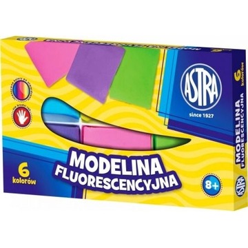 MODELINA FLUORESENCYJNA 6 KOLORÓW