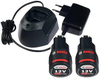 НАБОР ОТВЕРТОК GSR 120-LI + ОТВЕРТКИ GDR 120-LI BOSCH 2x2,0 Ач + ЧЕХОЛ