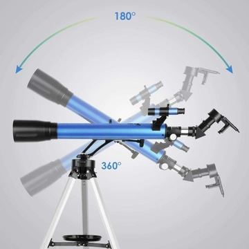 АСТРОНОМИЧЕСКИЙ преломляющий телескоп TELMU, РЕФРАКТОР С РУЧКОЙ-ШТАТИВОМ 60/700 мм.