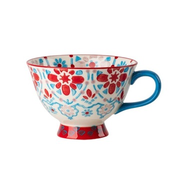 Kubki do kawy 420 ml Kubek ceramiczny Ręcznie malowany styl C