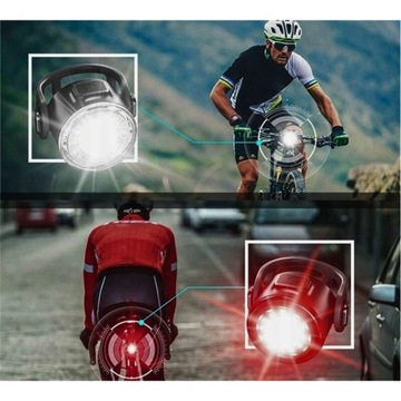 ВЕЛОСИПЕДНАЯ ЛАМПА ПЕРЕДНИЙ ЗАДНИЙ ФОНАР СВЕТОДИОДНЫЙ USB ДЛЯ ВЕЛОСИПЕДНОГО РУЛЯ МОЩНЫЙ ЯРКИЙ