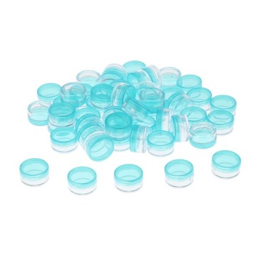 50 paczek plastikowych słoików do różu Przenośne maści zielone