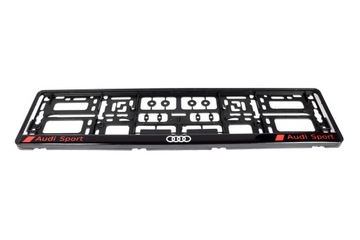 РАМКА РЕГИСТРАТОРА. ЛОГОТИП AUDI SPORT 1 ШТ. КАЧЕСТВО